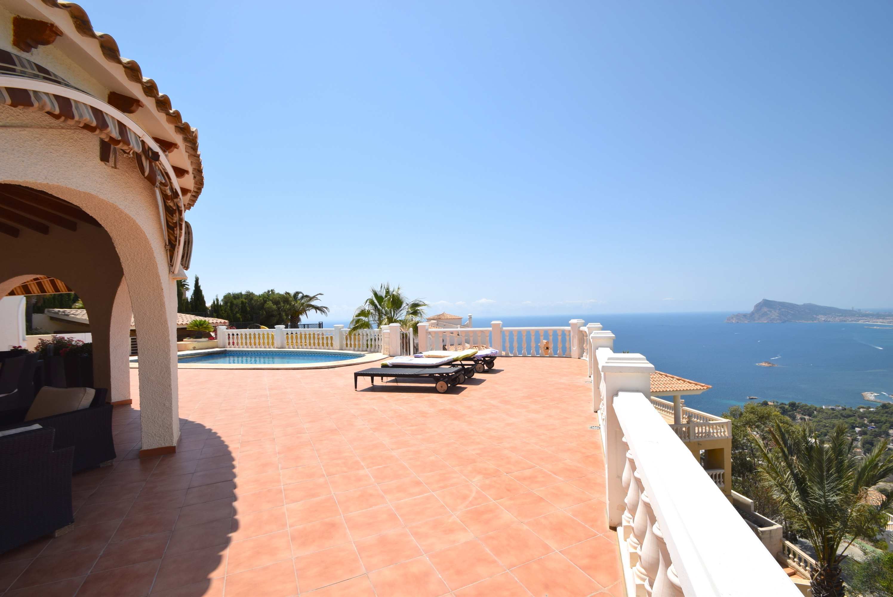 Chalet con magnificas vistas al mar en Altea